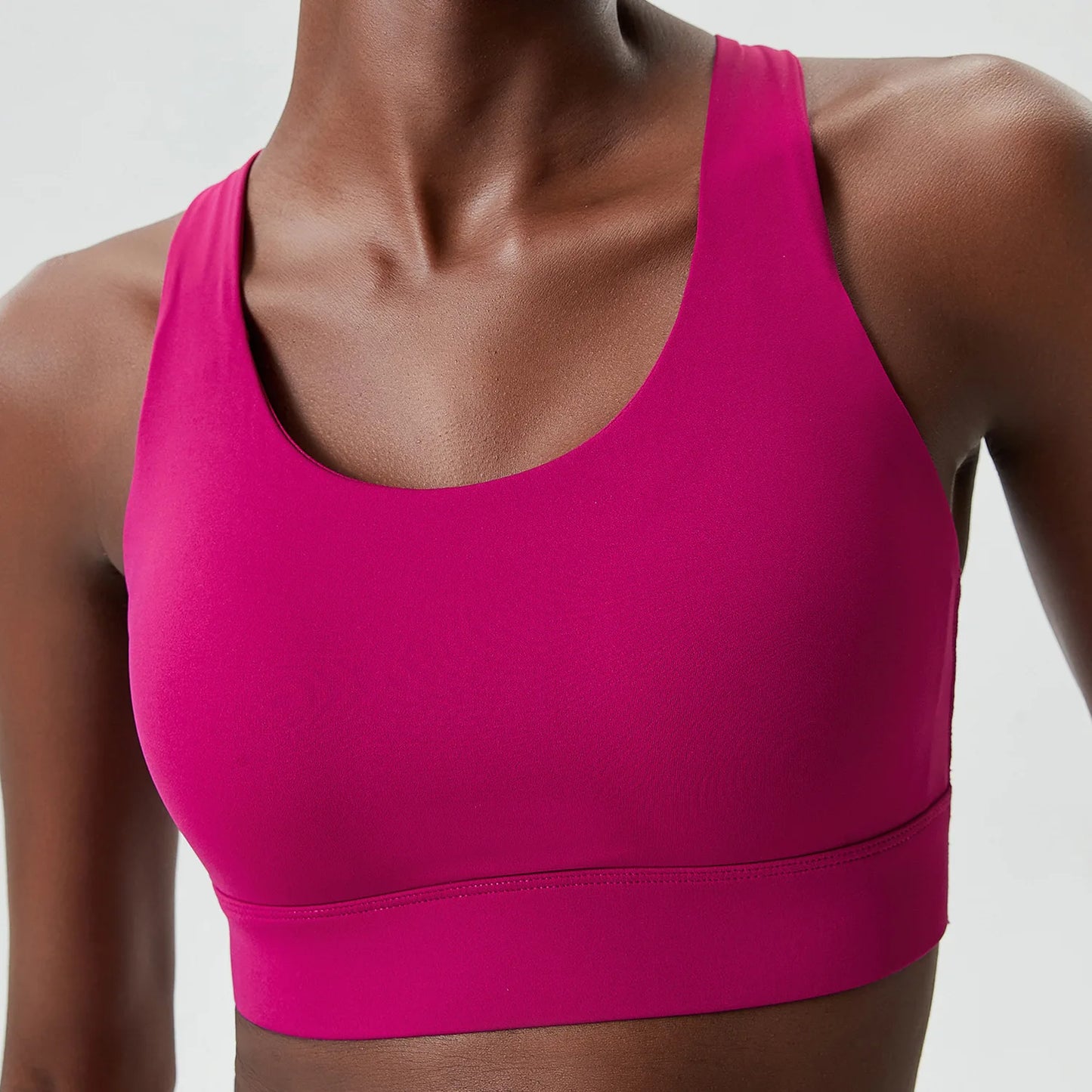 High Impact Fitness Yoga Bra Women Solid Color Buttery Soft Gym Running Top Female Breathable Quick Dry Sports Underwear-Unboundless