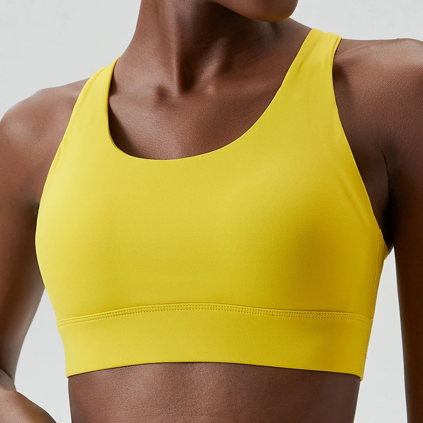 High Impact Fitness Yoga Bra Women Solid Color Buttery Soft Gym Running Top Female Breathable Quick Dry Sports Underwear-Unboundless