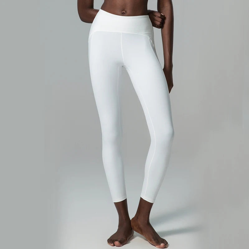 Women Yoga Pants Naked Feeling High Stretch Nylon High Waist Leggings Sexy Push up Running Gym Tights Female Athletics Clothing-Unboundless