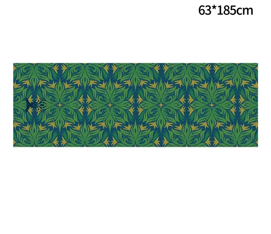 Hot Yoga Mat Towel 185*63Cm Printed Yoga Towel Non Slip Fitness Workout Mat Cover for Pilates Gym Yoga Blankets