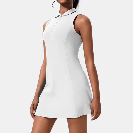 Recycled V-Neck Golf &amp; Tennis Dress-Unboundless