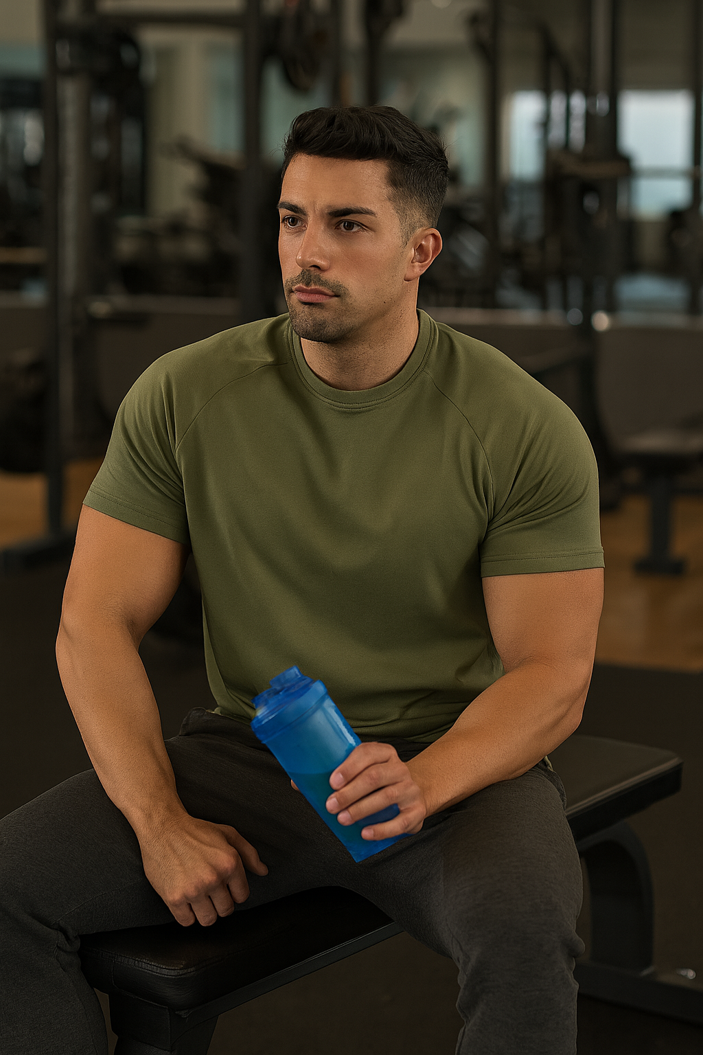 Plain T Shirt Men New Fashion Tee Shirts Summer Cotton Short Sleeve Tshirt Fitness Mens Gym Clothing Casual Sports T Shirts-Unboundless
