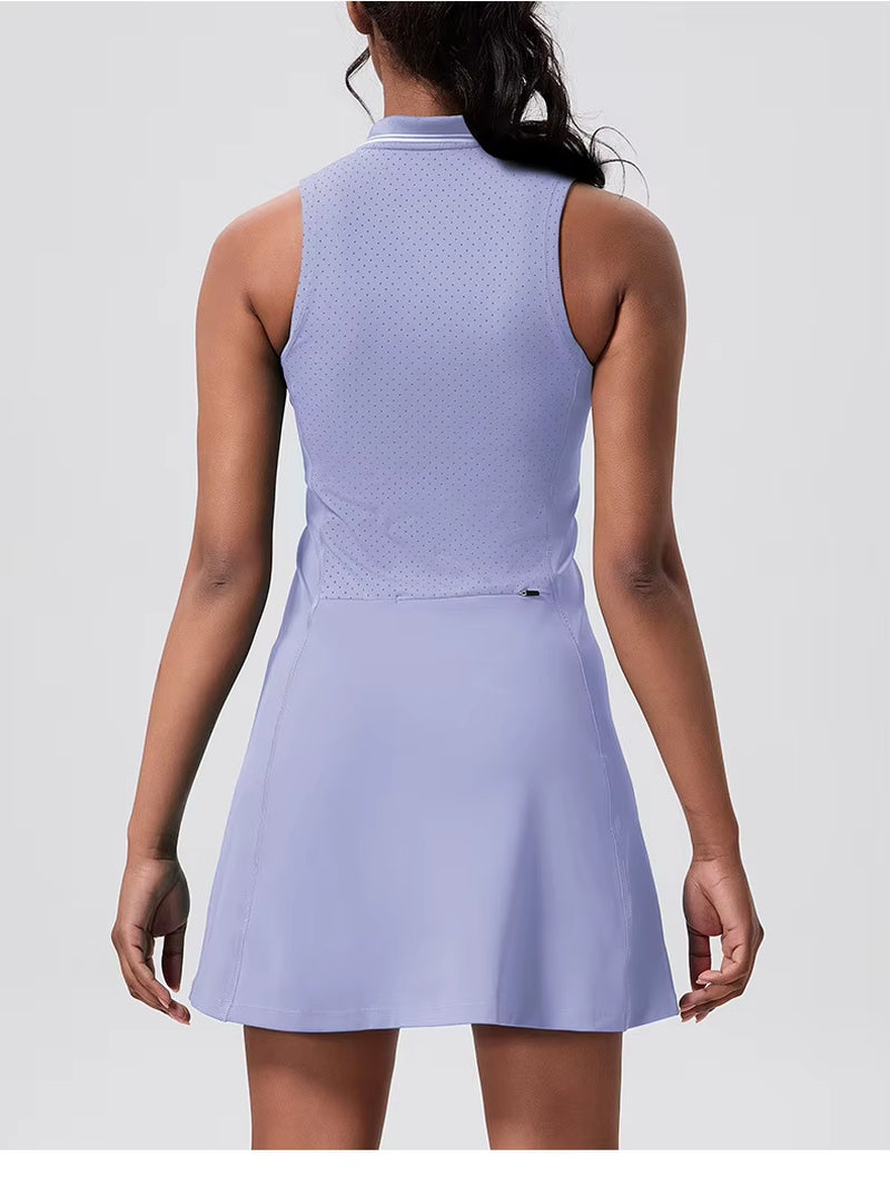 Recycled V-Neck Golf &amp; Tennis Dress-Unboundless