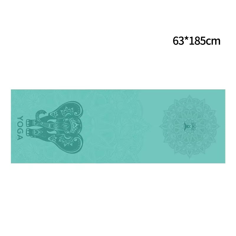 Hot Yoga Mat Towel 185*63Cm Printed Yoga Towel Non Slip Fitness Workout Mat Cover for Pilates Gym Yoga Blankets