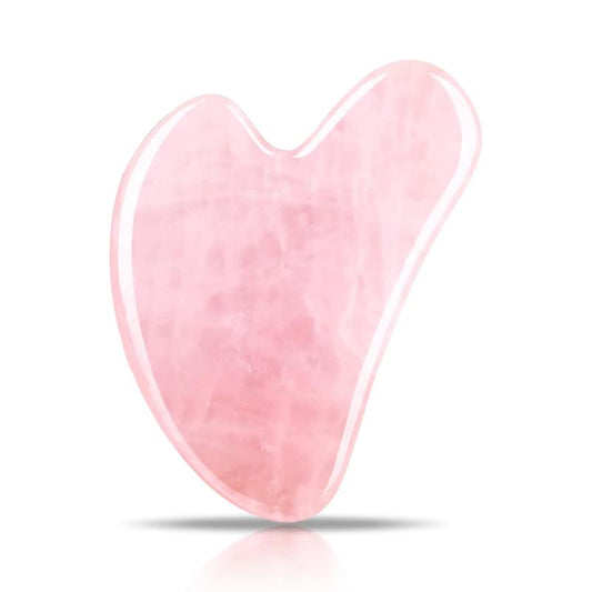 Gua Sha Facial Tools, Rose Quartz Guasha Tool for Face & Eye Gua Sha Stone for Puffiness Reducing & Jawline Sculpting Face Stone Gua Sha Tools for Skin Care Woman Guasha Stone Tool, Pink-Unboundless